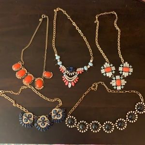 J Crew statement necklace bundle